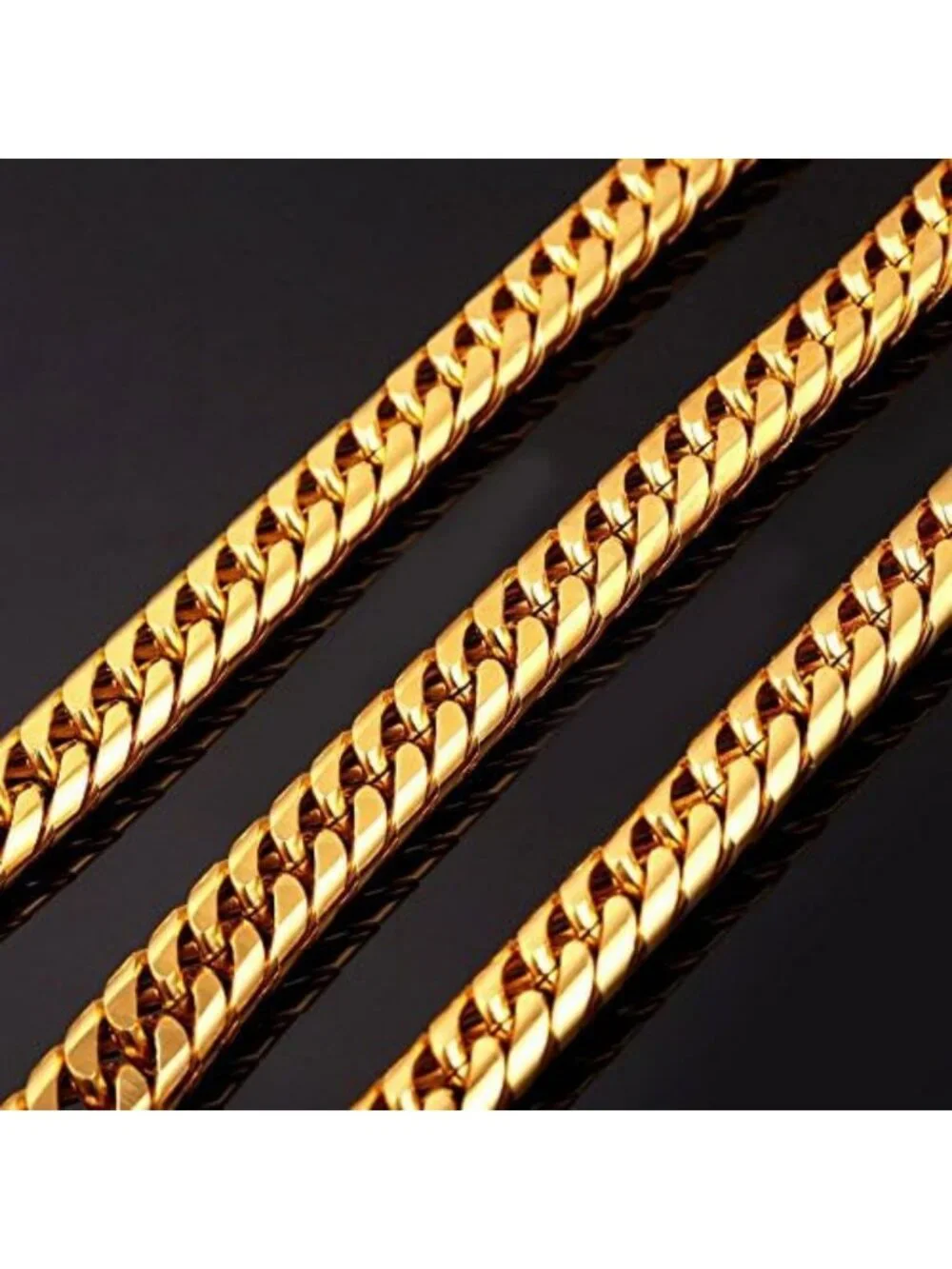 Men's Cuban Link Chain Necklace - 3.5/6/9/12mm Franco Curb Style Jewelry